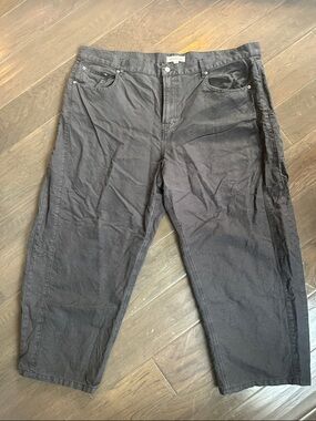 Lucky Brand Women’s Linen Blend Ankle Barrel Leg Pants Size XXL